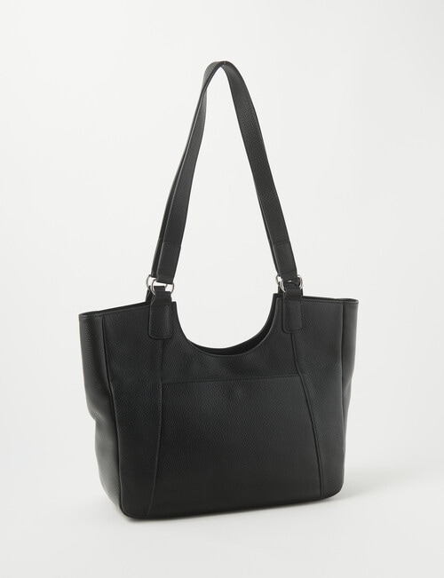 Boston + Bailey Leather Tassel Tote Bag, Black product photo View 02 L