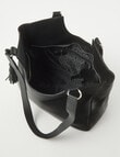 Boston + Bailey Leather Tassel Tote Bag, Black product photo View 05 S