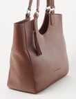 Boston + Bailey Leather Tassel Tote Bag, Dark Brown product photo View 04 S