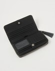 Boston + Bailey Leather Tassel Full Wallet, Black product photo View 03 S