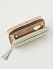 Boston + Bailey Leather Tassel Full Wallet, Ivory product photo View 04 S