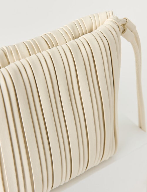 Whistle Accessories Gathered Crossbody Bag, Ivory product photo View 04 L