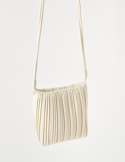 Whistle Accessories Gathered Crossbody Bag, Ivory product photo View 05 L