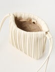 Whistle Accessories Gathered Crossbody Bag, Ivory product photo View 06 S