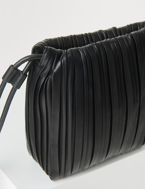 Whistle Accessories Gathered Crossbody Bag, Black product photo View 04 L