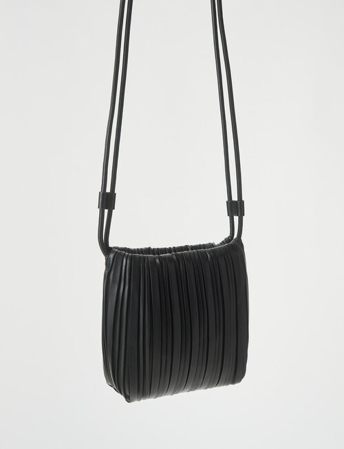 Whistle Accessories Gathered Crossbody Bag, Black product photo View 05 L