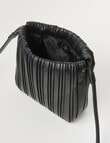 Whistle Accessories Gathered Crossbody Bag, Black product photo View 06 S