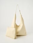 Whistle Accessories Buckle Handle Tote Bag, Ivory product photo View 05 S