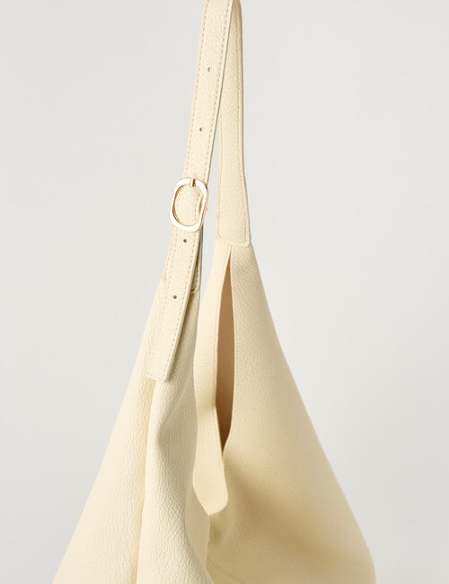 Whistle Accessories Buckle Handle Tote Bag, Ivory product photo View 06 L