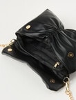 Whistle Accessories Ruched Clutch Bag, Black product photo View 04 S