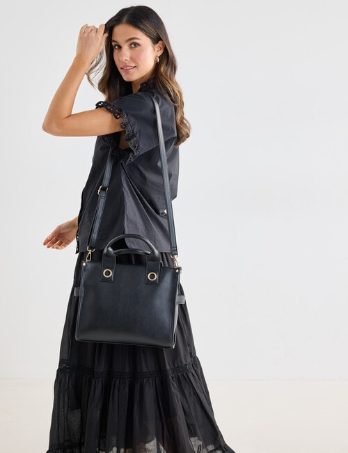 Whistle Accessories Eyelet Shopper Bag, Black product photo