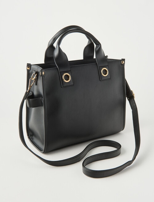 Whistle Accessories Eyelet Shopper Bag, Black product photo View 04 L