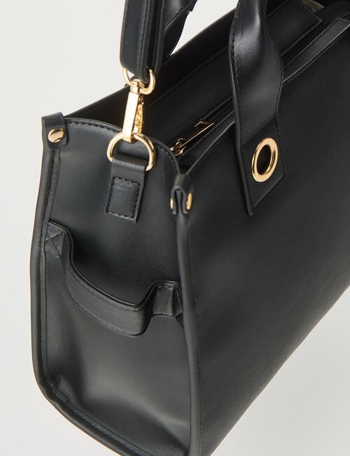 Whistle Accessories Eyelet Shopper Bag, Black product photo View 05 L