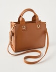 Whistle Accessories Eyelet Shopper Bag, Tan product photo View 03 S