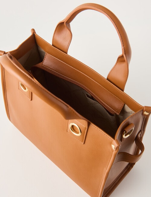 Whistle Accessories Eyelet Shopper Bag, Tan product photo View 06 L