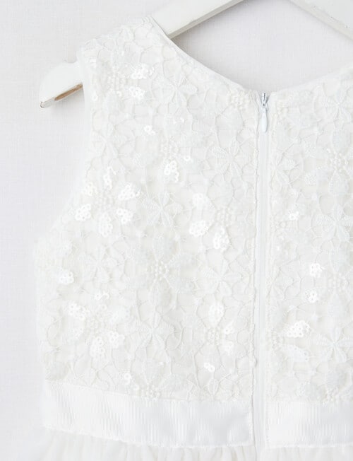 Mac & Ellie Party Collection Belle Sequin Dress, Ivory product photo View 02 L