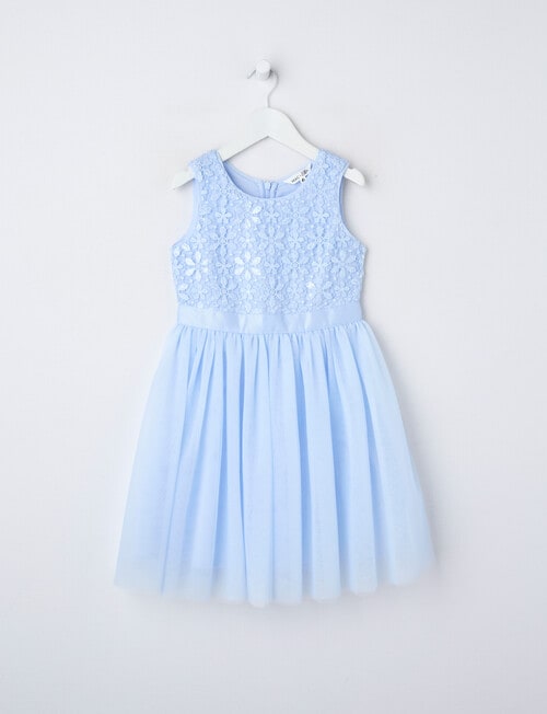 Mac & Ellie Party Collection Belle Sequin Dress, Baby Blue product photo