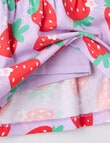 Mac & Ellie Strawberry Daisies Knit Skort, Lilac product photo View 03 S