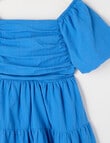 Switch Emma Puff Sleeve Dress, Cobalt product photo View 03 S