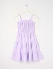 Switch Mia Tiered Linen Blend Dress, Lilac product photo