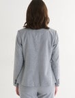 Oliver Black Classic Mini Houndstooth Blazer, Navy & White product photo View 02 S