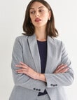 Oliver Black Classic Mini Houndstooth Blazer, Navy & White product photo View 04 S