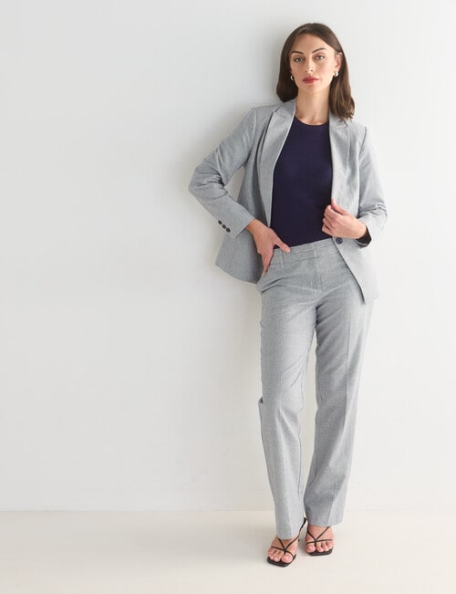 Oliver Black Classic Mini Houndstooth Blazer, Navy & White product photo View 03 L