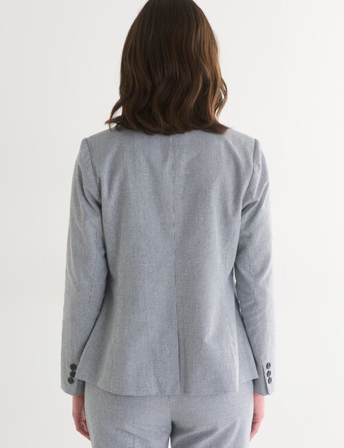 Oliver Black Classic Mini Houndstooth Blazer, Navy & White product photo View 02 L