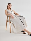 Mineral Haven Linen Midi Dress, Natural product photo