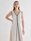 Mineral Haven Linen Midi Dress, Natural product photo View 08 S