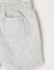 Teeny Weeny Play Time Good Vibes Shorts, Grey Marle product photo View 02 S