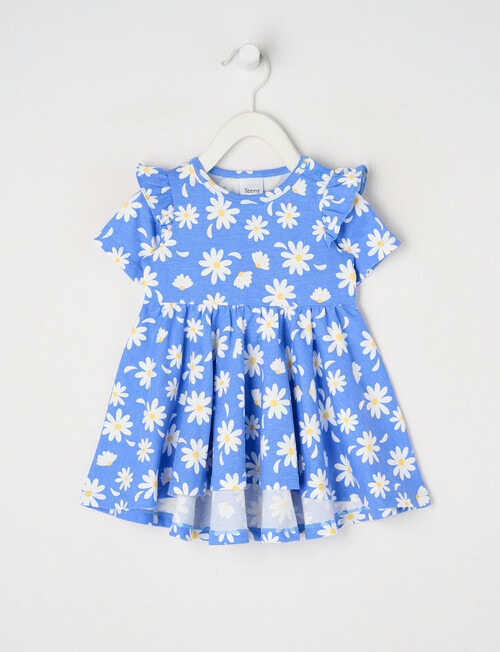 Teeny Weeny Play Time Daisy Low-High Dress, Blue product photo