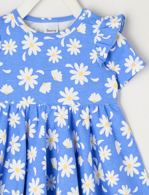Teeny Weeny Play Time Daisy Low-High Dress, Blue product photo View 02 L