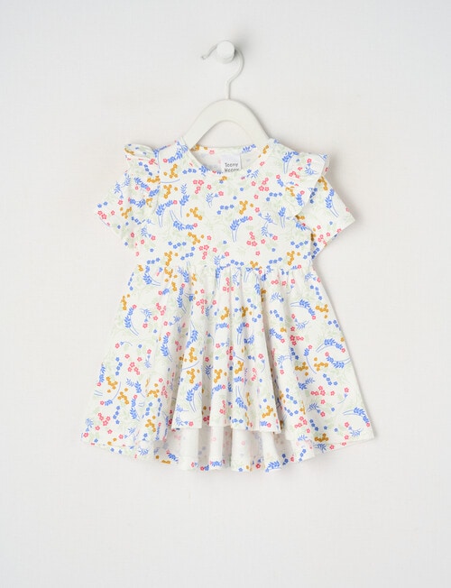 Teeny Weeny Play Time Meadow Low-High Dress, White product photo