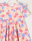 Teeny Weeny Play Time Flower Low-High Dress, Peach product photo View 02 S