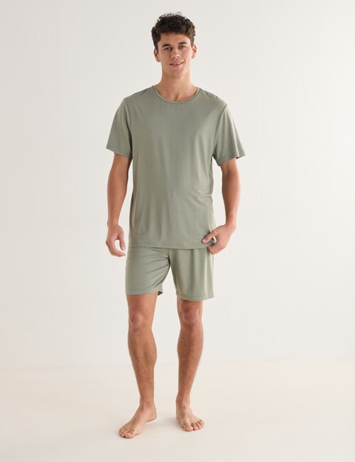 Mazzoni TENCEL Lounge Short, Sage Green product photo View 05 L