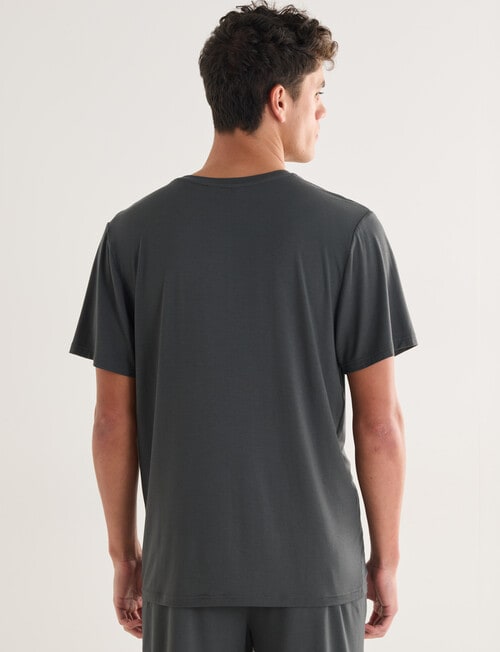 Mazzoni TENCEL Lounge Tee, Charcoal product photo View 02 L