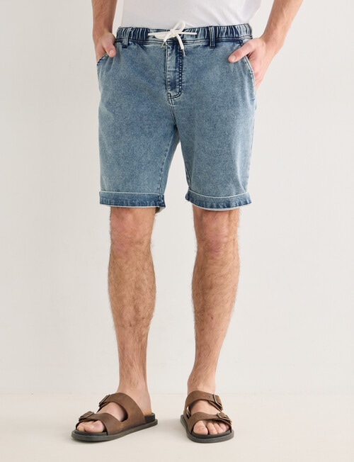 Tarnish Antonio Denim Shorts, Med Blue product photo