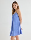 Mineral Sleep Stripe Nightie, Blue product photo