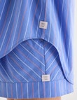 Mineral Sleep Stripe Detail Night Shirt, Blue product photo View 07 S