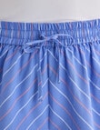 Mineral Sleep Stripe Detail Boxer Short, Blue product photo View 05 S