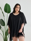 Zest Resort Curve Mesh Kaftan, Black product photo