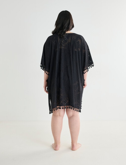 Zest Resort Curve Mesh Kaftan, Black product photo View 02 L