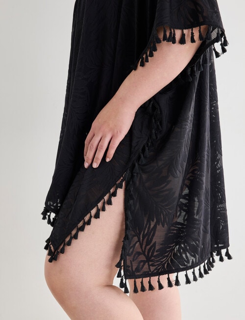 Zest Resort Curve Mesh Kaftan, Black product photo View 06 L