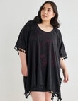 Zest Resort Curve Mesh Kaftan, Black product photo View 07 S