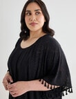 Zest Resort Curve Mesh Kaftan, Black product photo View 05 S
