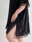 Zest Resort Curve Mesh Kaftan, Black product photo View 06 S