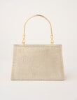 Whistle Accessories Sparkle Top Handle Evening Bag, Gold product photo View 02 S