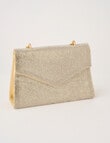 Whistle Accessories Sparkle Top Handle Evening Bag, Gold product photo View 06 S