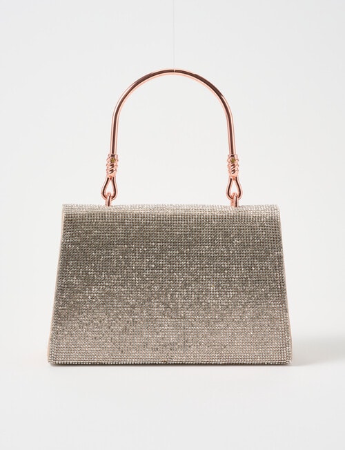 Whistle Accessories Sparkle Top Handle Evening Bag, Rose Gold product photo View 02 L